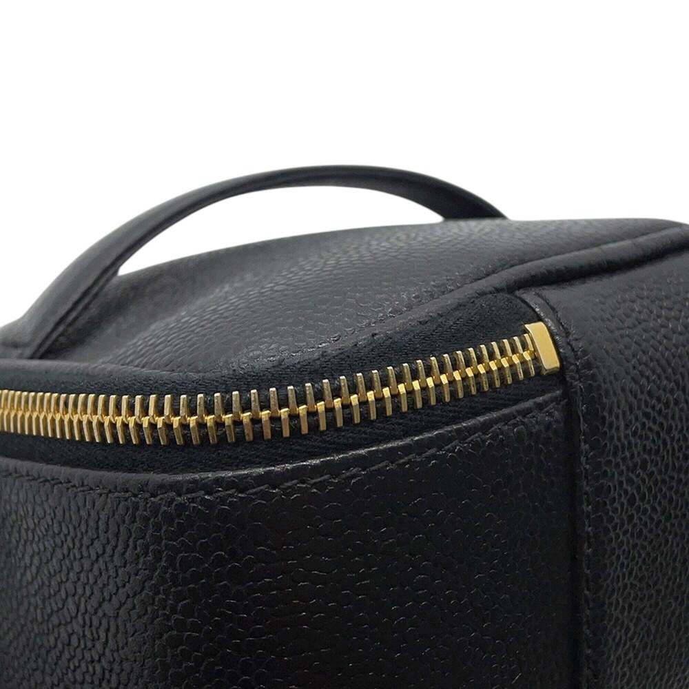 CHANEL Black Caviar Leather Logo Vanity Bag - Picture 6 of 16